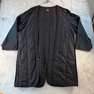 William Wallace Coat Liner Mens 46 Long Black Zip Out Quilted